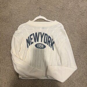 New York White Sweater